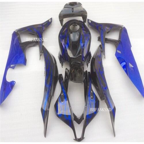 Moto Injection mold Blue black motorcycle body kit for HONDA CBR600 RR 2007-2008 CBR600RR 07 08 Fairings Blue&black parts