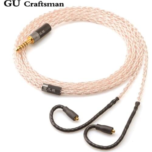 GUcraftsman 5NOFC silver For Westone W10 W40 W80 W60 UMPro50 UM50 Pro AM30 Pro UM10 pro B30 B50 Headphone upgrade cable