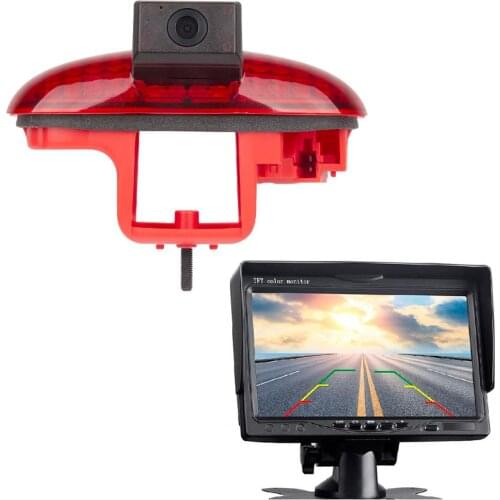 Misayaee HD Car Brake Light Camera for Opel Vivaro Renault Trafic Opel Combo Nissan Primastar FIAT Talento + 5.0 Inch Display