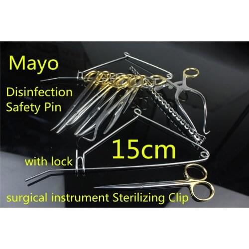 Medical Mayo Disinfection safety Pin Series hang Cosmetology surgical instrument Sterilizing Clip High temperature pressure rack