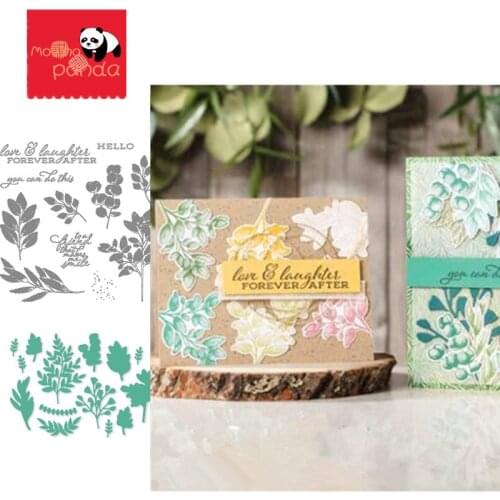 Leaf Metal Cutting Dies and Stamps Embossing Mold DIY Scrapbooking Album Paper Craft Knife Mould Blade Punch Stencils