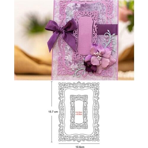 Metal cutting dies cut die lace background frame decoration Scrapbooking dies paper craft knife mould blade punch stencils dies
