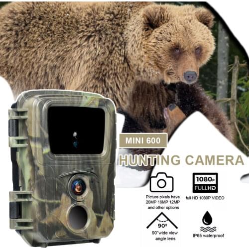 20MP HD Mini Trail Hunting Camera Wildlife Hunter Cameras 1080P Forest Animal Cam Photo Trap Surveillance Tracking Home Security