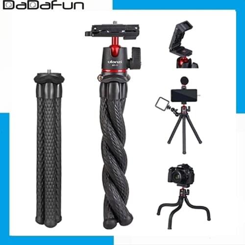 Ulanzi MT-11 Octopus Multi-functional Tripod for DSLR Camera Smartphone Magic Arm W Detachable Ballhead Hot Shoe Phone Clip