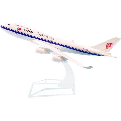 Alloy Metal Air China B747 Airlines Airplane Model China Boeing 747 Airways Plane Model Aircraft Kids Gifts 16cm