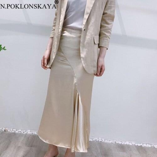 Женские юбки миди N.POKLONSKAYA China At AliExpress