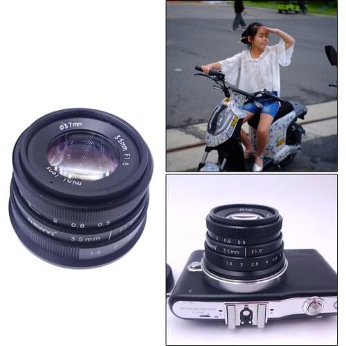 35mm f/1.6 APSC Lens for Panasonic Micro 4/3 cameras G2 G6 G7 G9 GF2 GF3 GF5 GF6 GM1 GM5 GM10 GX7 GX8 GH3 GH5