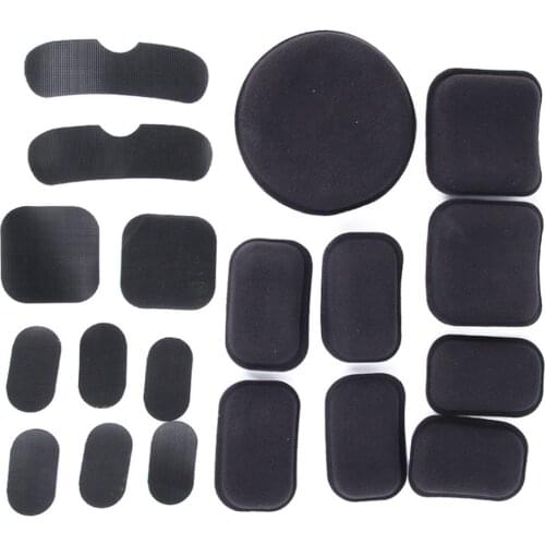 19 Pcs Outdoor Sports EVA Foam Inner Lining Easy Install Magic Sticker Protective Decorative DIY Helmet Pads Set Half Covered