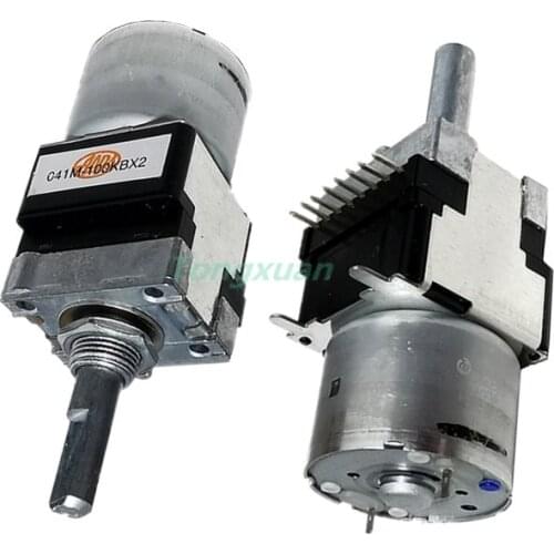 1pc ALPS Motor Drive Potentiometer B100Kx2 RK16812MG098 100KBx2 Dual Potentiometer With Tap 25MM Half Shaft