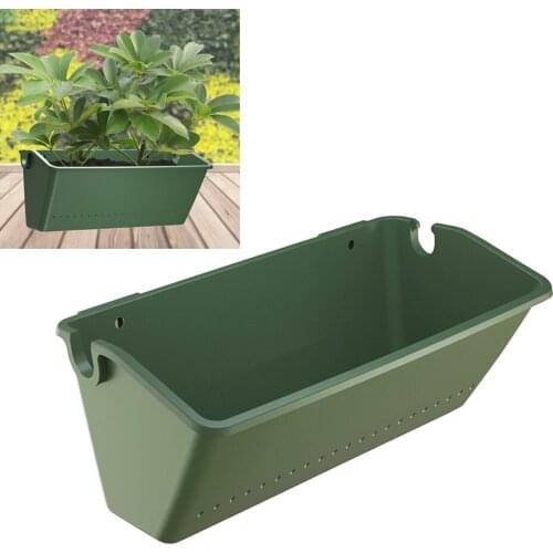 Garden Outdoor Plant Wall Flower Pot Container Wall Hanging Vertical Green wall-mounted Plastic Planting Box Home Decoration