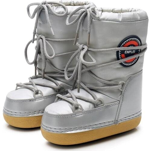 Boys Mid-Calf Boots Dropshipping Soft Bottom Baby Girls Snow Winter Child Boots Space Shoes