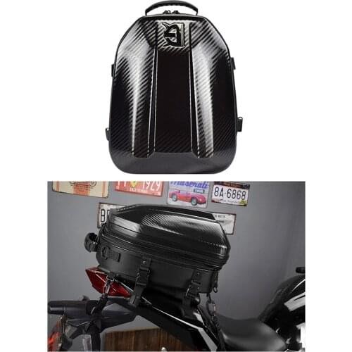 Motorcycle Seat Bag Tail Bag Waterproof Luggage Bag Motorbike Helmet Storage Bag