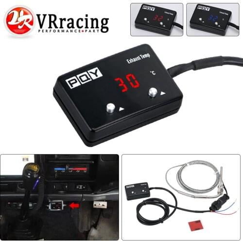 Car Exhaust Temp Gauge Exhaust Gas Meter Digital With Sensor EXT Temperature Meter Turbo for 4WD Hilux Patrol EGT VR-TAG06-QY