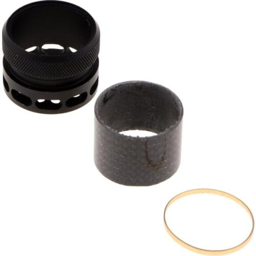 Carbon Fiber Locking Nut Fishing Reel Seat Part and Accessories DIY Fishing Rod Handle Building Tackles Pesca