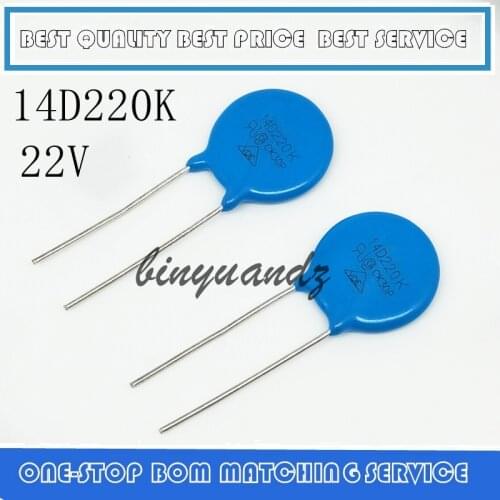 10PCS Varistor 14D220K 14D270K 14D390K 14D470K 14D680K 14D121K 14D151K 14D201K 14D221K 14D271K NEW