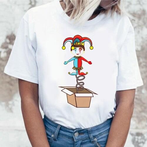 Women summer clothing Cute Graphic Tshirts Funny Joker Short Sleeves T Shirt Funny Women Female T-shirt Kawaii Harajuku Tees