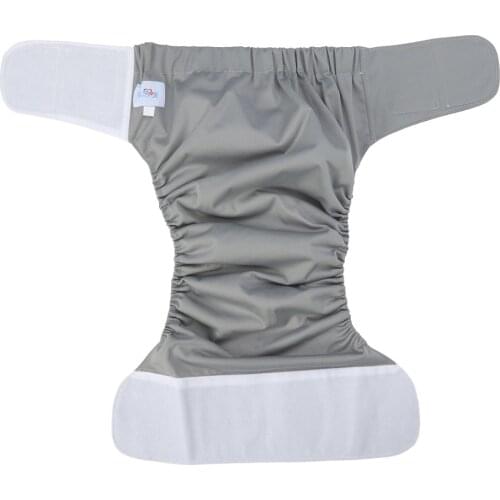 1PC Large Adult Nappy Reusable Washable Diaper Adjustable Large Nappy for Old Man Disabled Postoperative Care Size (Random Col
