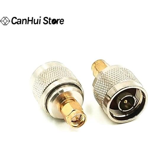 2 PCS N Stecker auf SMA Stecker Gerade RF Koaxial Stecker Adapter NJ-SMAJ N/SMA-JJ Hohe Frequenz transfer SMA Adapter