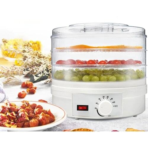 350W 3 Layer Food Dryer Countertop Food Dehydrator Machine with Temperature Control BPA Free for D0AB