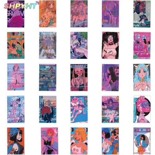 50PCS Sweetheart Beauty Stickers Anime Girl Otaku Welfare Illustration For Motorcycle Suitcase Laptop Decor high quality