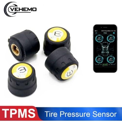 Wireless Car TPMS 4 External Sensors Stable Bluetooth Tire Pressure Detector Universal Mobile Phone APP Detection car Accessorie