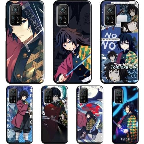 Giyu Tomioka Demon Slayer Kimetsu no Yaiba Case For POCO F3 M3 X3 Pro Cover For Xiaomi Mi 11 Lite Ultra 10T Pro Mi Note 10 Lite