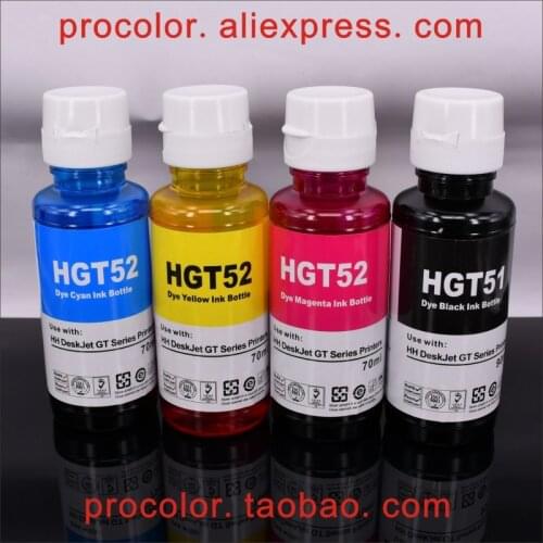 CISS dye ink Refill Kit for HP HP53 hp51 GT-53 GT 51 53 GT53 Ink Smart Tank Wireless 500 510 550 530 515 610 615 Inkjet Printer