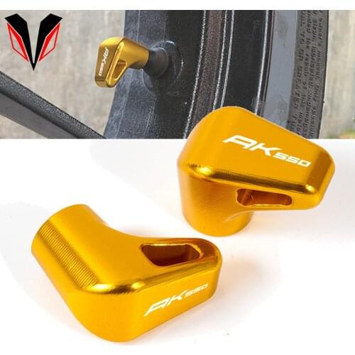 Motorcycle Parts Logo "AK550" Airtight Covers CNC Aluminum Wheel Tire Valve Stem Caps for KYMCO AK550 AK 550 2020 New