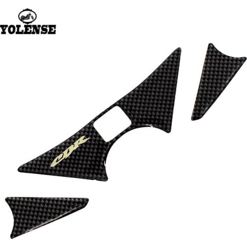 For HONDA CBR250 CBR 250 2011 2012 2013 Motorcycle Carbon Fiber Decal Sticker Pad Triple Tree Top Clamp Upper Front Protector