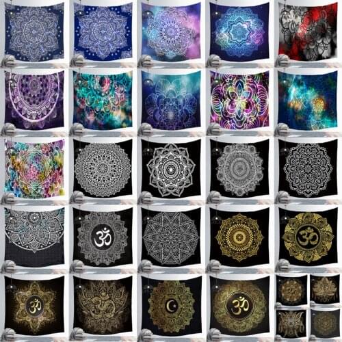 Mandala Sun Tapestry Wall Home Decor Bohemia Tapestry Wall Hanging For Wall Decoration Hippie Tapestry Beach Towel Yoga Mat
