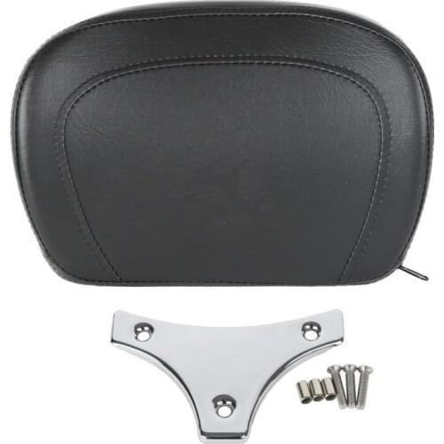Motorcycle Sissy Bar Backrest Pad Bracket For Harley Touring Road King Electra Glide 97-20