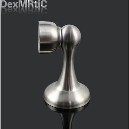 Magnetic Door Stop Stainless Steel Stopper Catch Avoid Slamming Back Wall