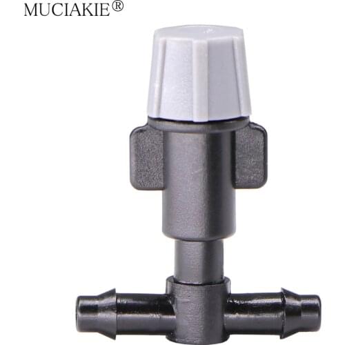 MUCIAKIE 25PCS Single Hole Micro Drip Sprayer With 4/7mm Pipe Barbed Tee Connectors Garden Misting Atomizing Irrigation System