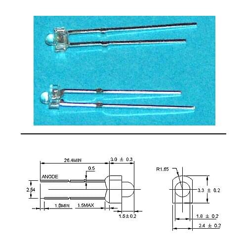 MIX 1000pcs Water Clear 1.8MM Red/Green/Blue/White/Orange Light Beads Mini LED diode