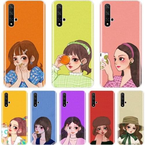 Pretty Girl Love Pink Back Cover For Huawei Honor 8S 8A Pro V20 Soft Silicone Phone Case For Huawei Honor 20 Lite Pro 10i 20i