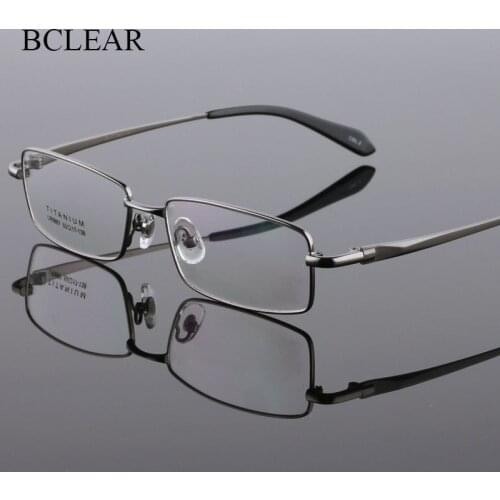 BCLEAR Full Rim Pure Titanium Eyeglasses Frame for Men Optical Glasses Frame Prescription Eyewear Spectacles 9867 Fashion Frame