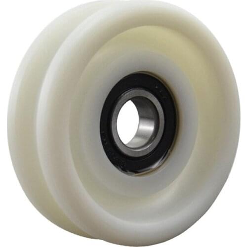 Escalator Handrail Guide Roller OD100mm W34mm 6204-2RS 1 Pack=10 Pieces