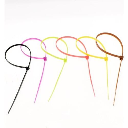10pcs Nylon Cable Self-locking Plastic Wire Zip Ties,3*100 Width 2.5mm Industrial Marking Label Tie