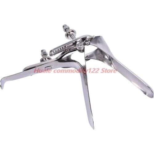 New 1PCS Feminine Hygiene Product Stainless Steel Mirror Metal Anal Dilator Expand Anal Vaginal For Women