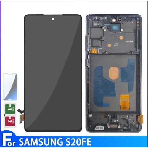 For Samsung Galaxy S20 FE LCD Display G781B G780 Touch Screen Digitizer with frame For Samsung S20 FE