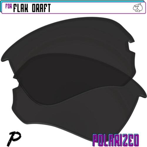 EZReplace Polarized Replacement Lenses for - Oakley Flak Draft Sunglasses - Black P