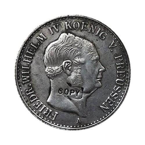 German 1852 1/2 Gulden coin copy 24mm