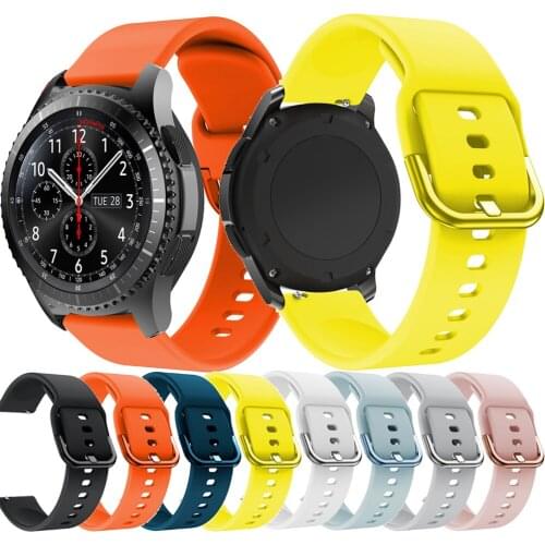 Straps For Samsung Gear S3 Classic/Frontier Smart Watch Band Silicone Bracelets For Galaxy Watch3 41MM 45MM 46MM 42MM Active 2