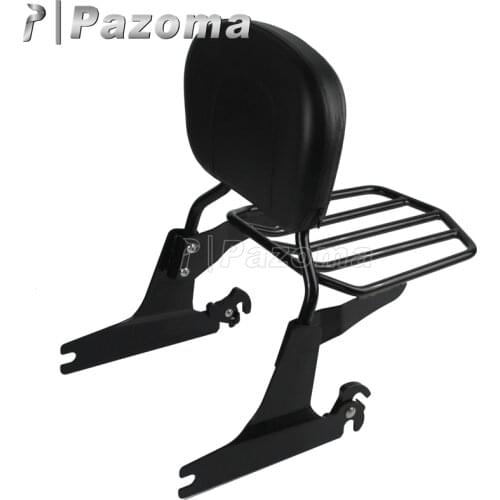 Detachable Sissy Bar Passenger Backrest Luggage Rack For Harley Softail Fatboy FLSTF FLSTFB FLSTFBS FLSTSB FLSTSE 2007-later