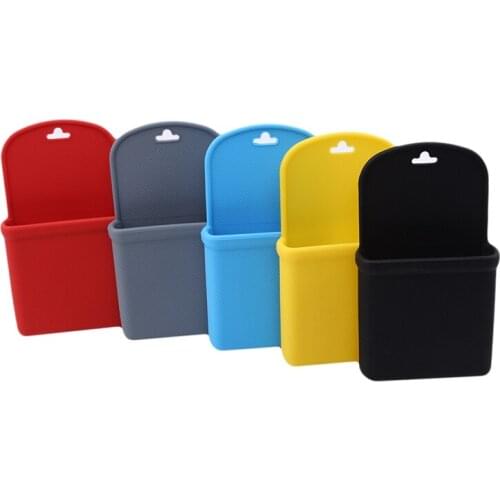 Silicone Small Receive Bag Boot Organizer Sticker Storage Multi Use Tools Boxes For Car Trash Garbage Holder