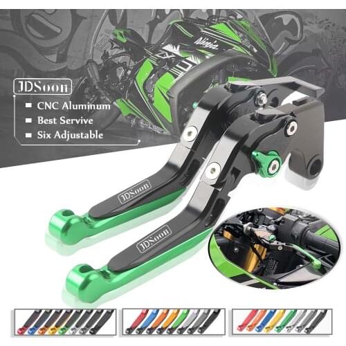 JDSOON Folding Extendable Adjustable CNC Aluminum Brakes Clutch Levers For Kawasaki Z800/E version 2013 2014 2015-2019