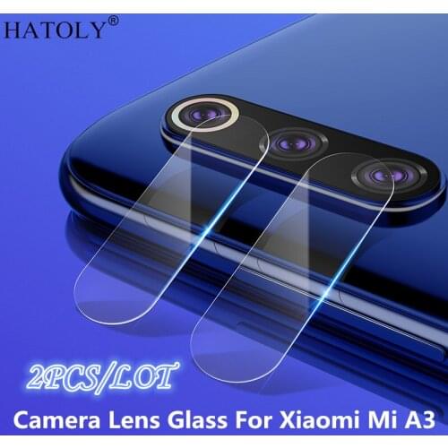 2Pcs For Glass Xiaomi Mi A3 Camera Lens Glass Screen Protector For Xiaomi Mi A3 Camera Protective HD Back Film For Xiaomi Mi A3