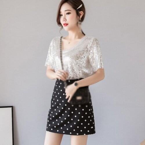 Spring Summer Fashion Wild Slim Dot Print Skirt 2020