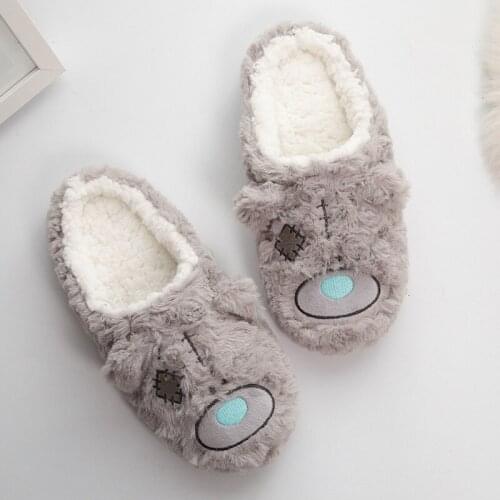 Women Floor Home Shoes Soft High-Cut Couple Lover Thick Plush Anti-Slip Indoor Boots Shoes Plus Size