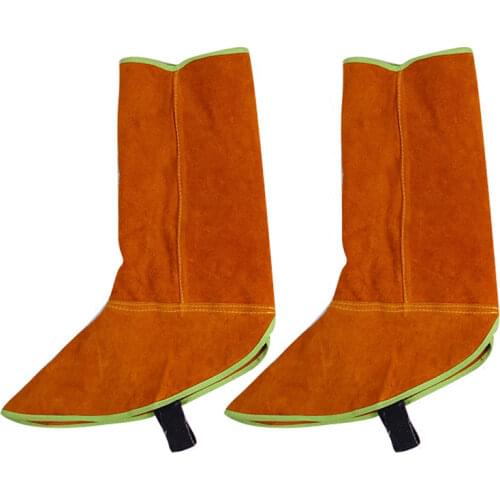 1Pc Anti-scald Heat-insulating Foot Cover Protective Shoes Cowhide Workplace Welding Safety Protection Foot Shoes For Welder